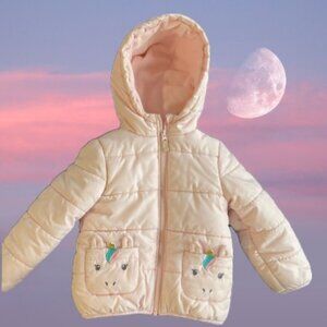 Carter’s Appliqué Unicorn Hooded Winter Coat